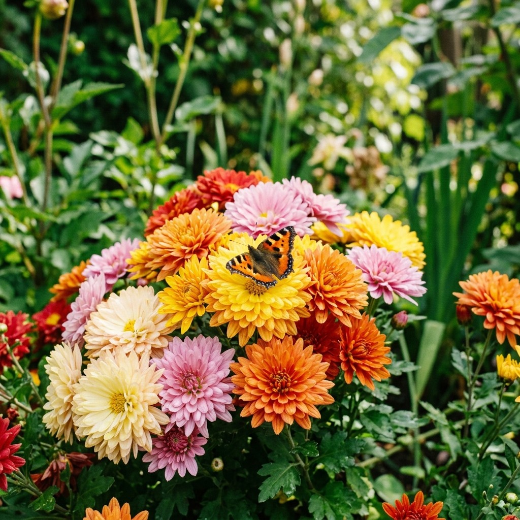 500 Spring Fiesta Chrysanthemum Mix Seeds for Planting – Premium Heirloom
