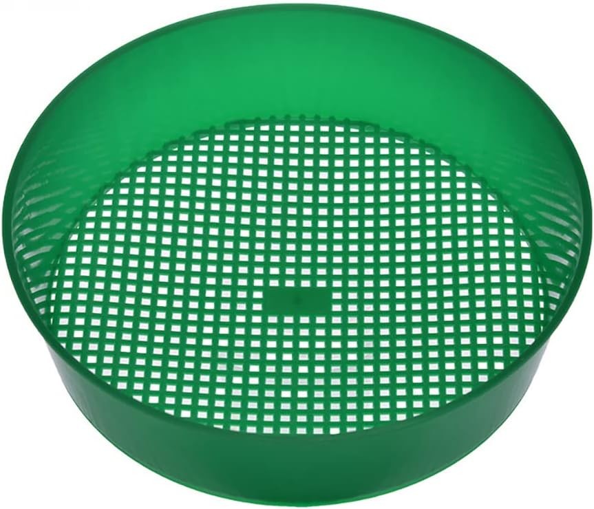 2 Pcs Large Plastic Garden Sieve Dirt Screen Sifting Pans Beach Sand…