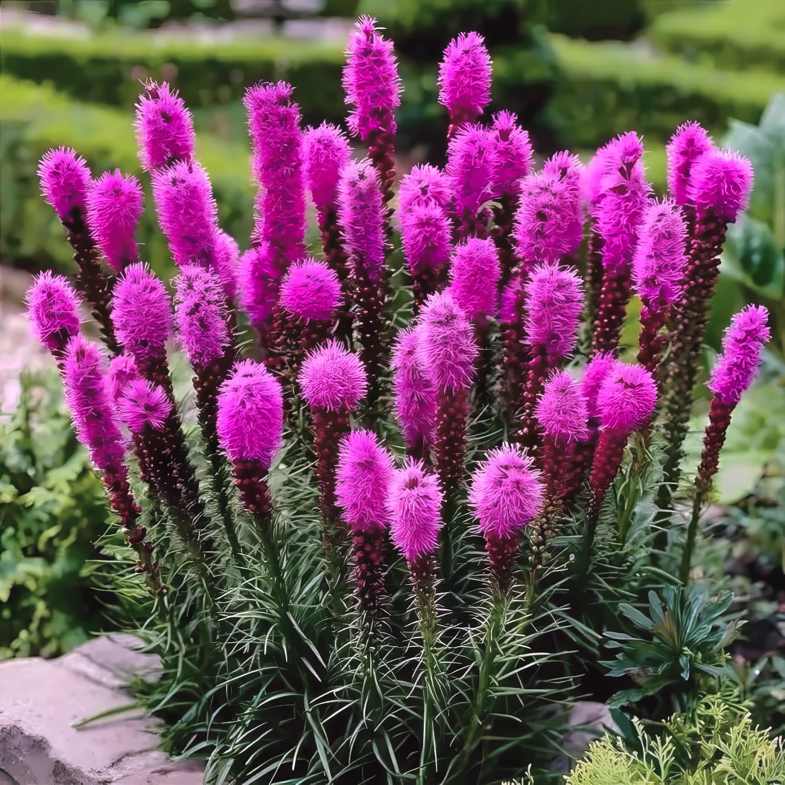 50 PURPLE BLAZING STAR FLOWER SEEDS Liatris spicata Cold Hardy-3 Butterfly Plant