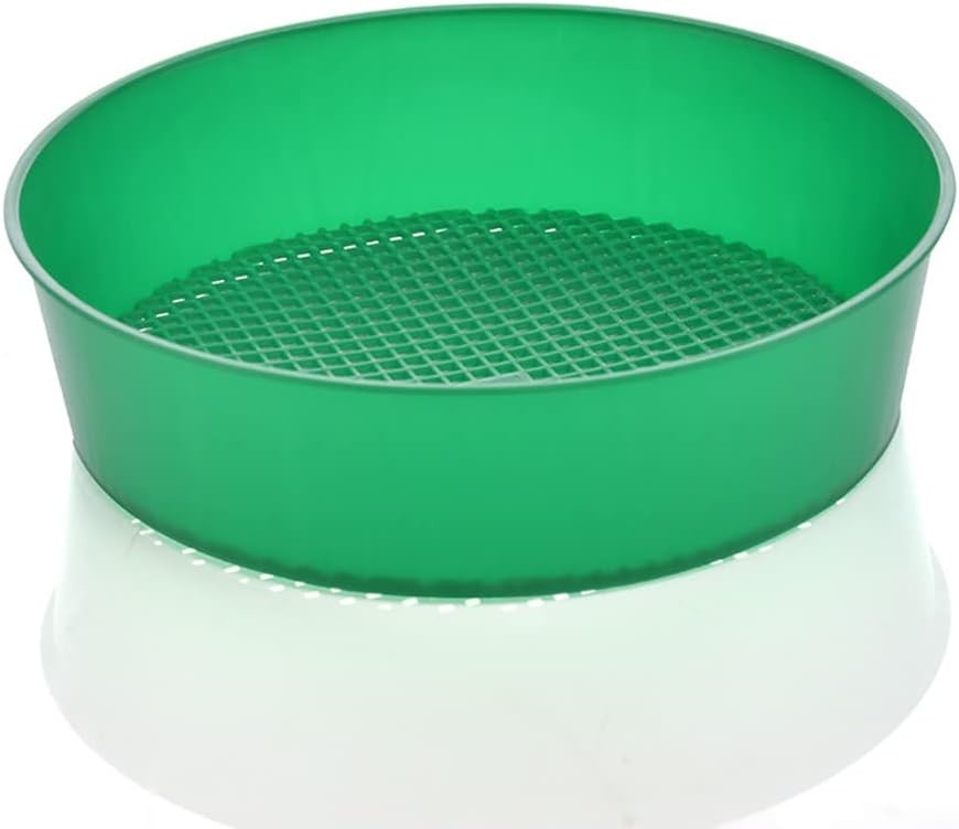 2 Pcs Large Plastic Garden Sieve Dirt Screen Sifting Pans Beach Sand…