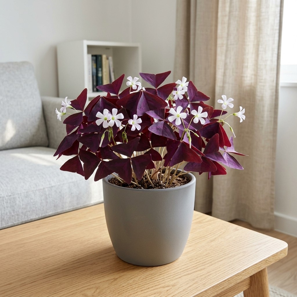 30 Pcs Purple Shamrock Oxalis Seeds Ornamental Foliage Seeds for Balcony Potting
