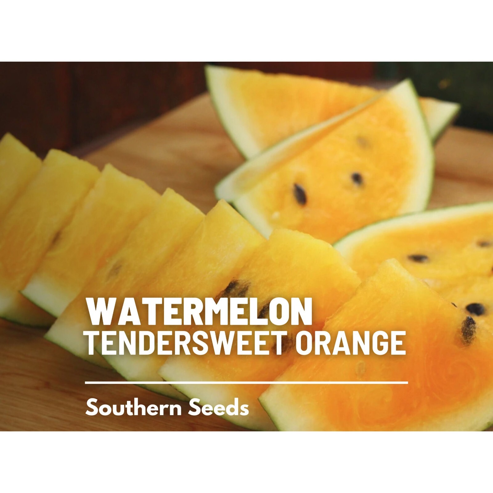 Watermelon, Tendersweet Orange – 25 Seeds, Heirloom Vegetable (Citrullus lanatus