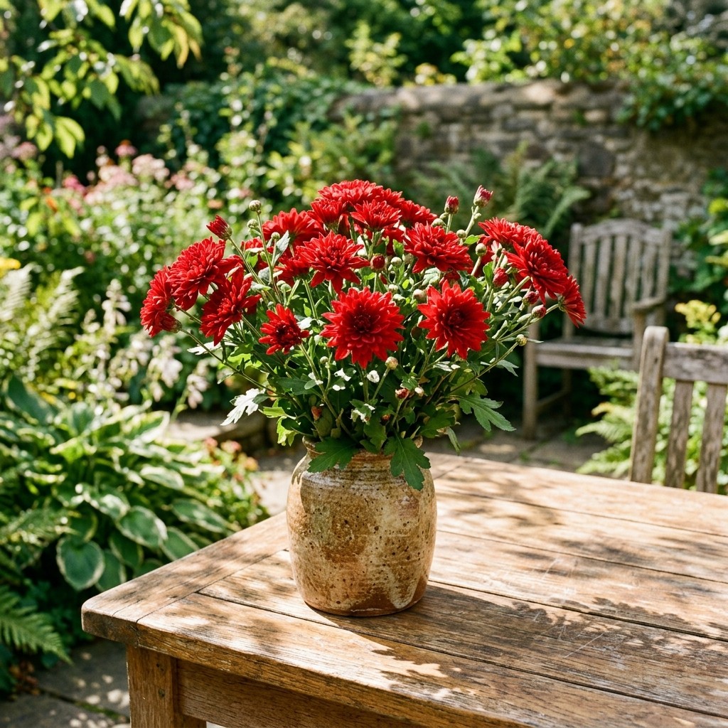 50 carefully packed Red Chrysanthemum Seeds – Beautiful Garden Flowers