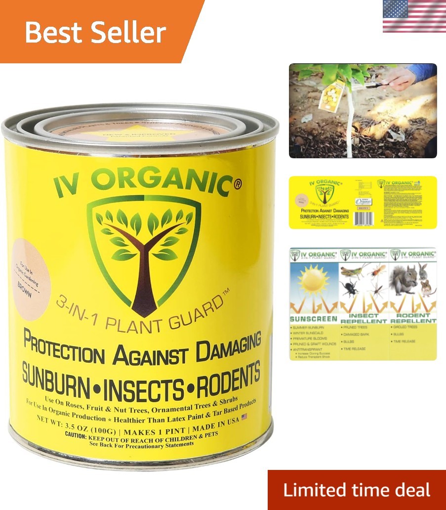 3-in-1 Plant Guard, Brown, for Effective Protection of Ornamental Shrubs