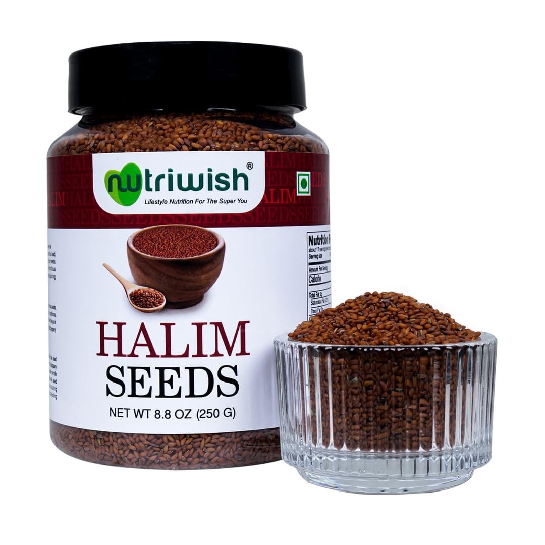 Nutriwish Halim Seeds Aliv/Garden Cress Seeds, 250 g | NutrientRich Superfood…