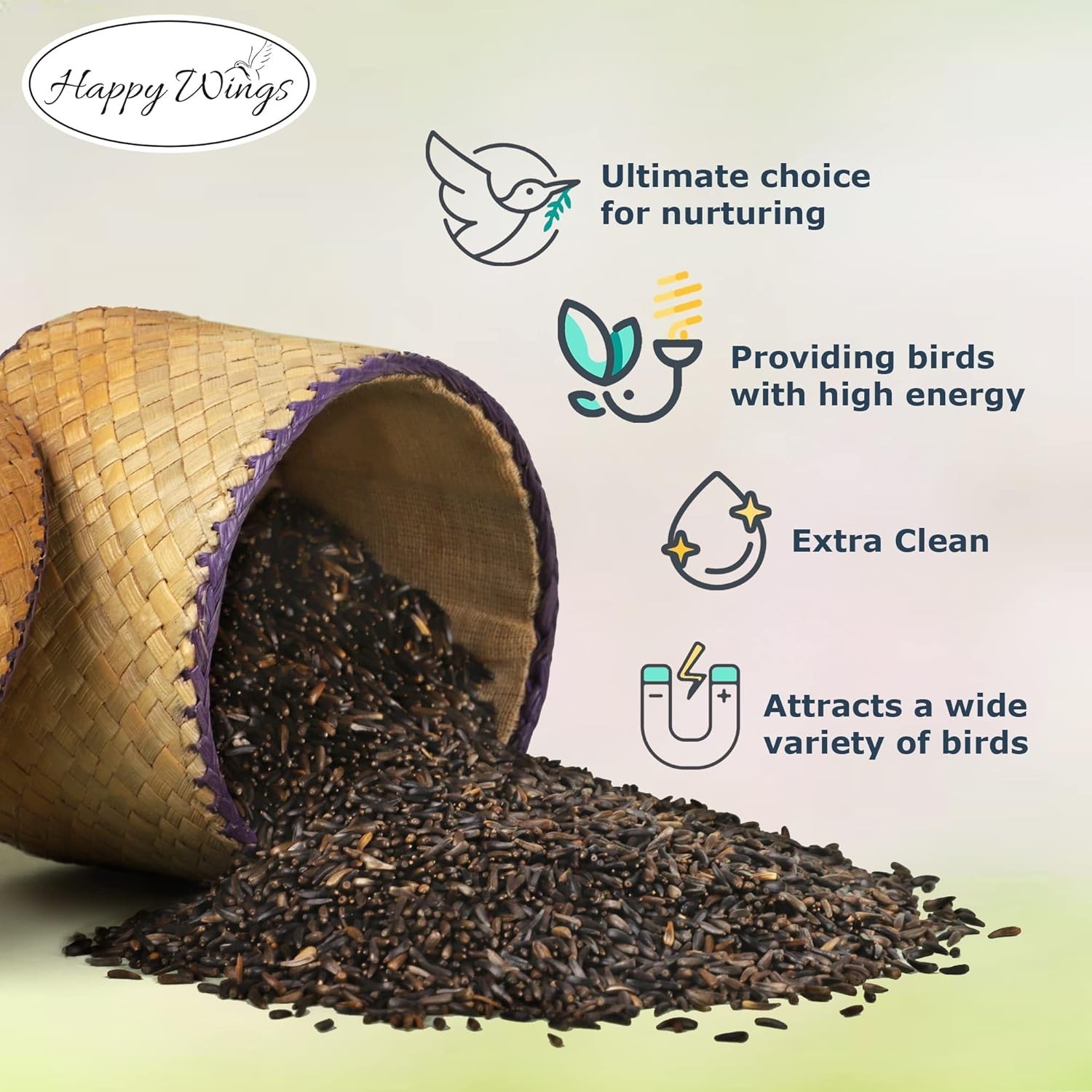 High-Quality Nyjer Seed for Birds – 5lb No Grow Seed, Perfect for Tube Feeders