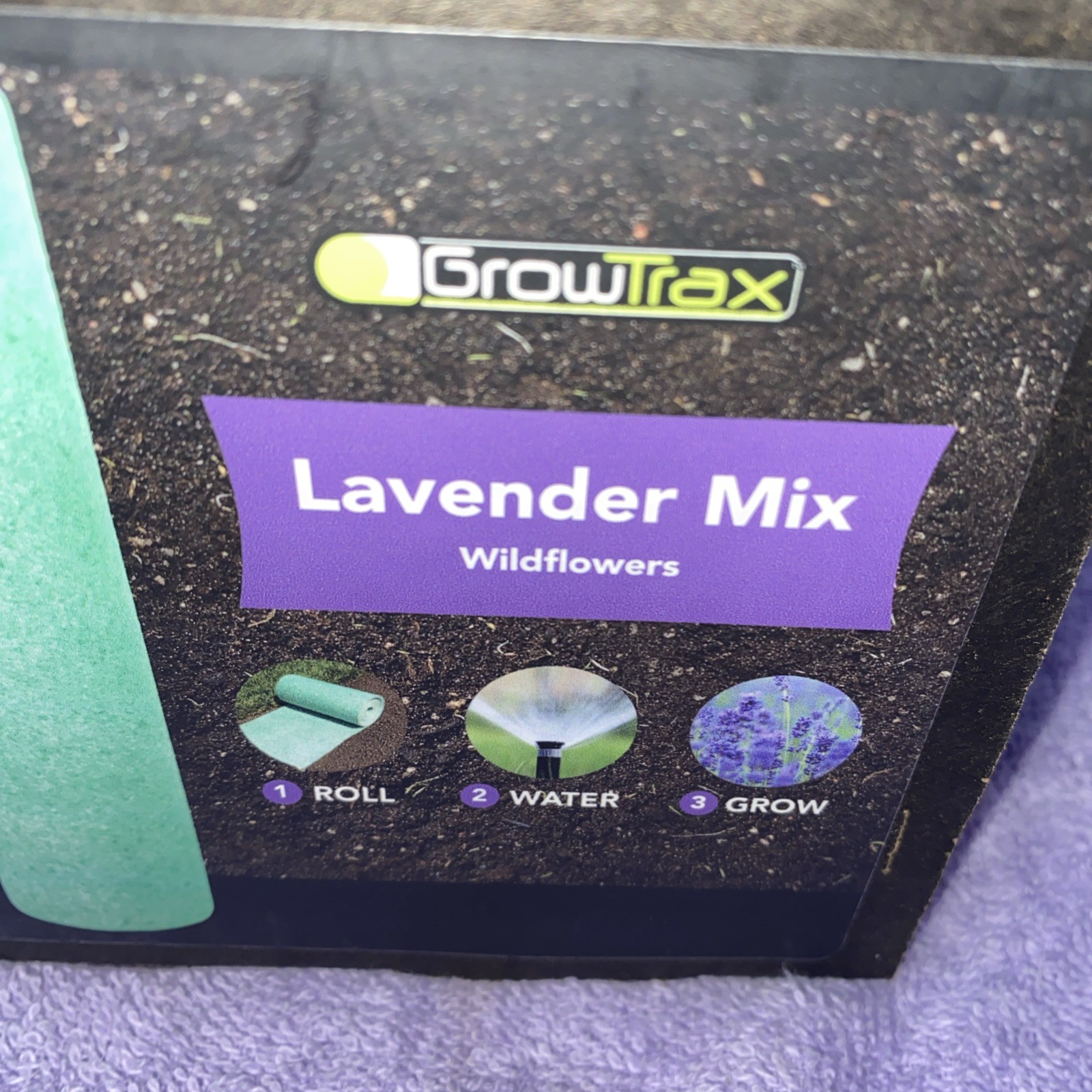 20 sq. ft. 3-in-1 Seeded Wildflower Blanket – Lavender Mix (2 Rolls)