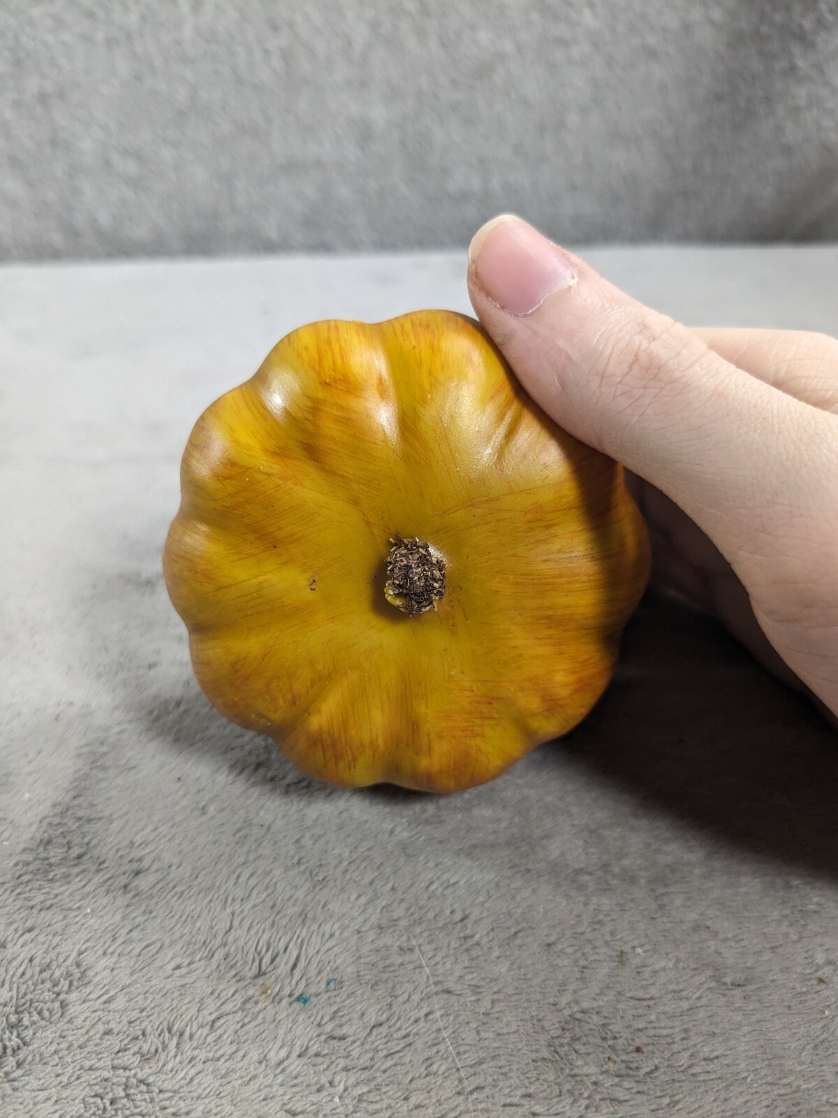 Lot Of 12 Little Foam Pumpkin Miniature Mini Tiny Fall Thanksgiving Props