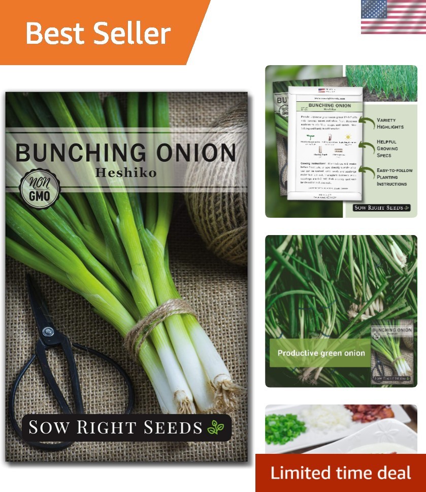 Grow Delicious Heshiko Bunching Green Onions – Mild Flavor & Heirloom Quality