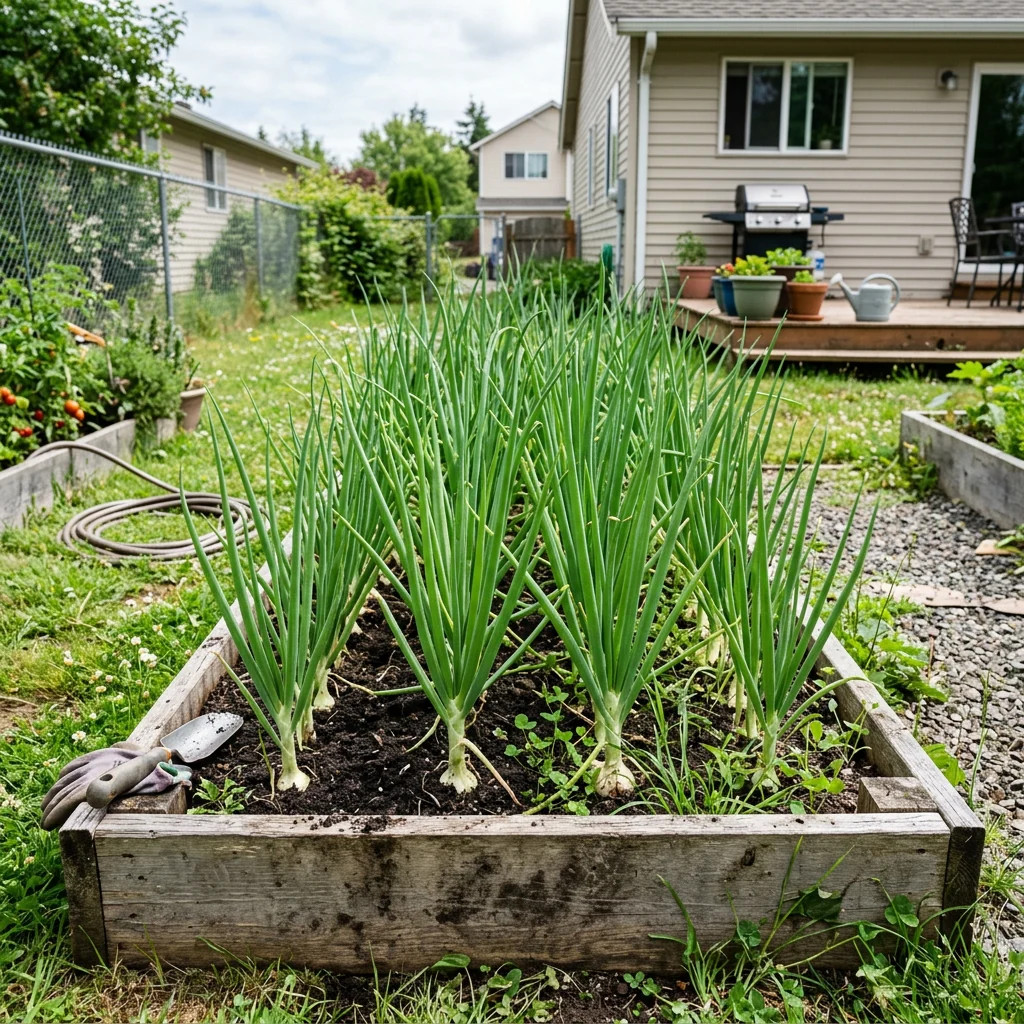 1000 White Lisbon Bunching Onion Seeds for Planting – Variety for Home Gardening