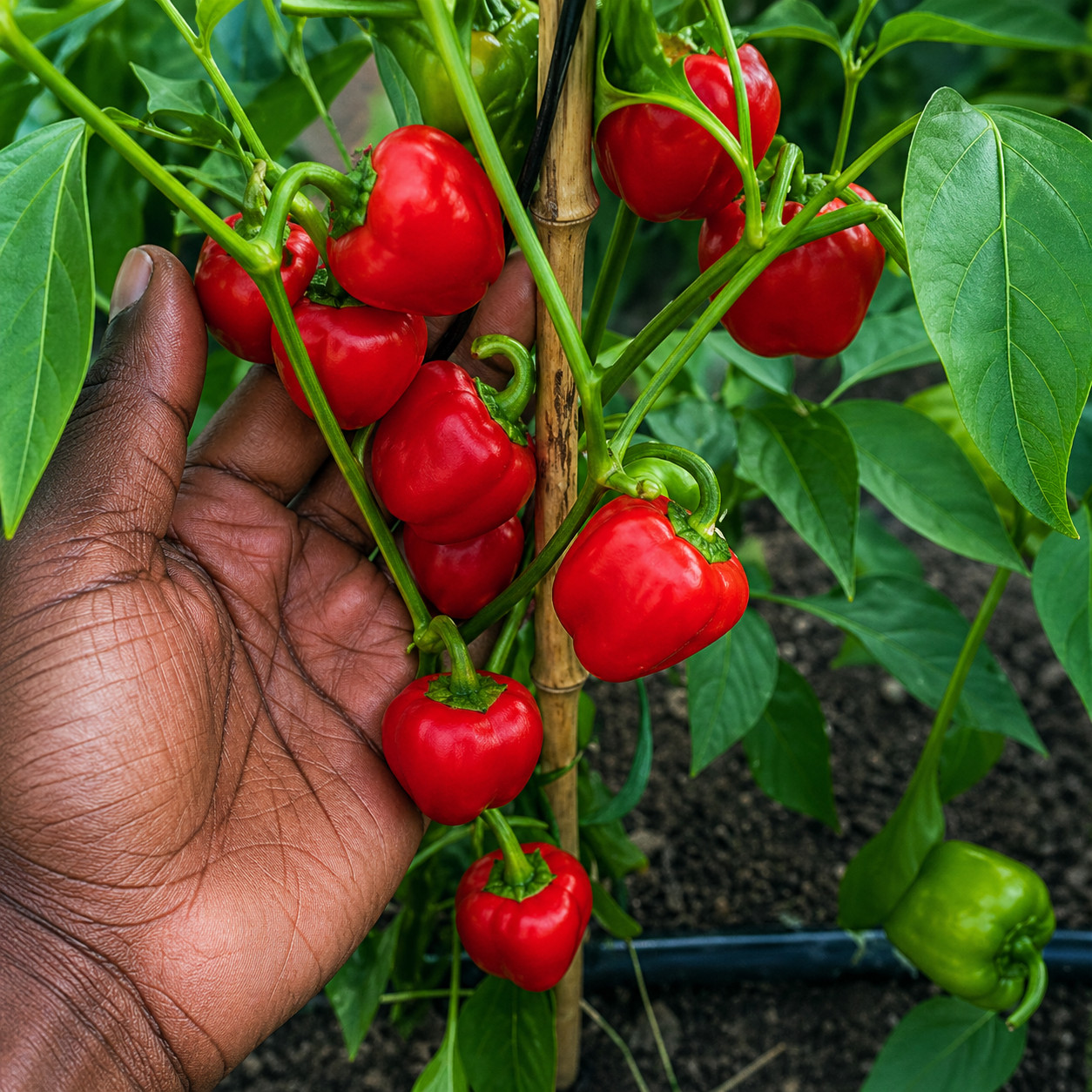 50 Sweet Mini Bell Pepper Seeds, Red, Yellow, and Brown- NON-GMO, USA