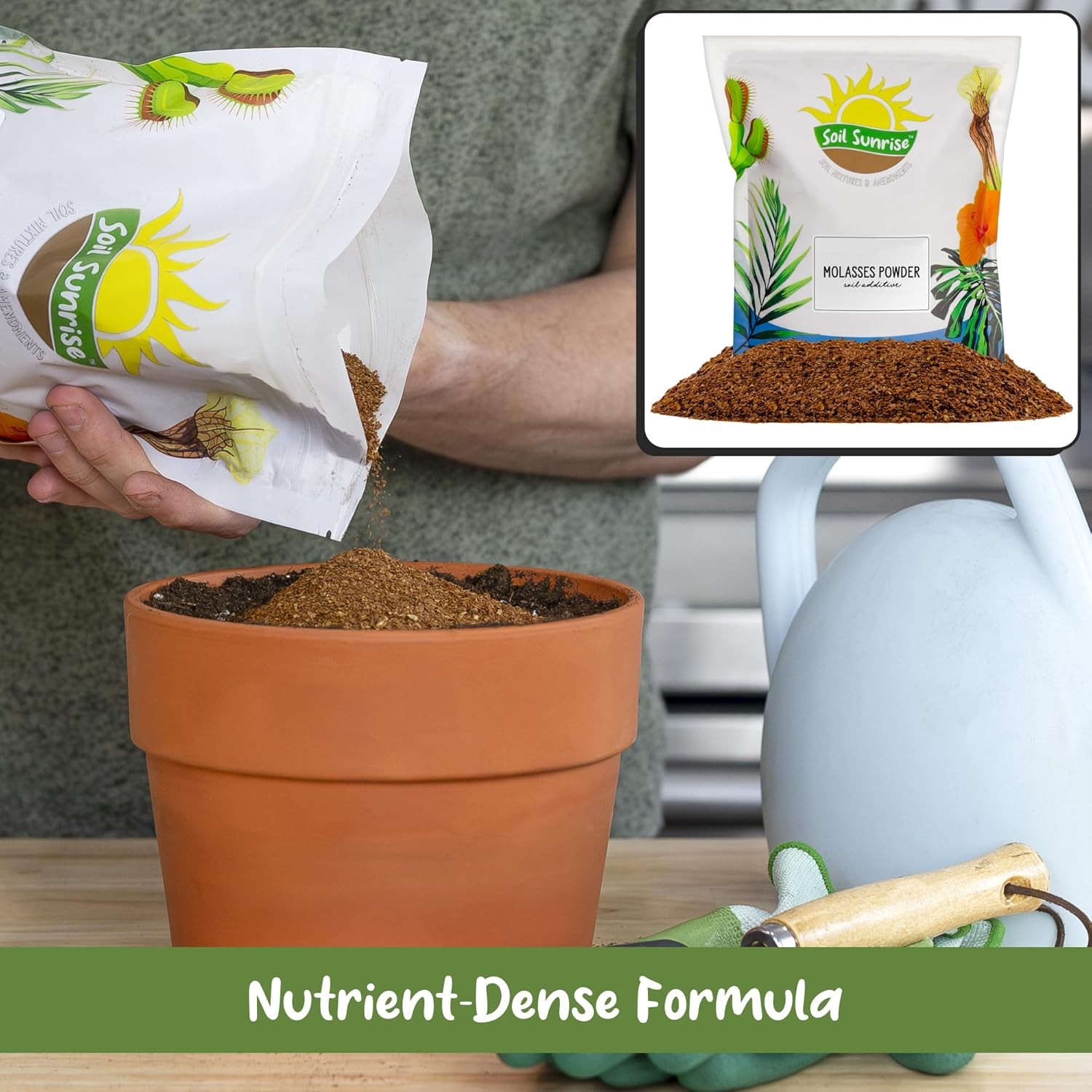 Dry Horticultural Molasses Powder (4 Pounds), Indoor/Outdoor 4 Pounds