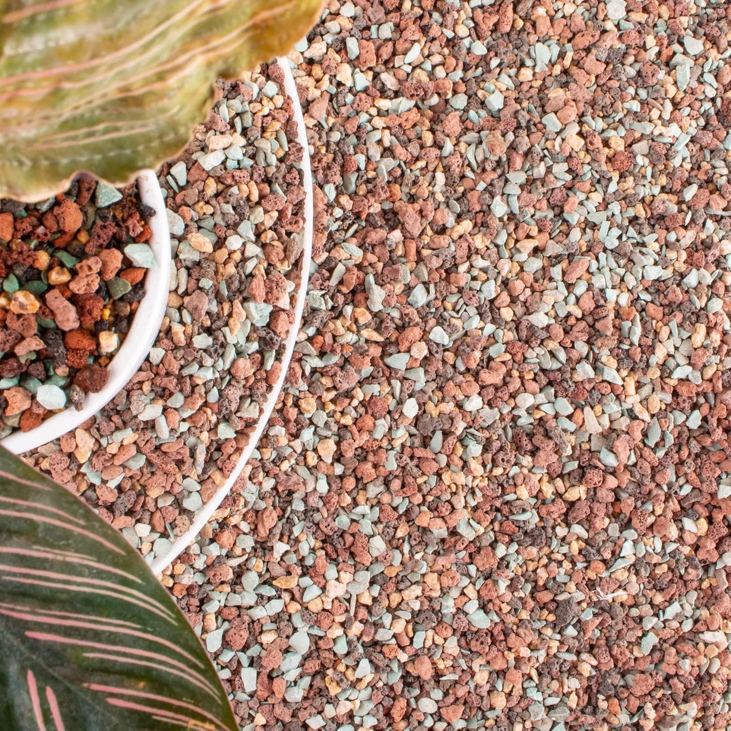 Natural 18lb Lava Rock Mix – Perfect for Top Dressing and DIY Gardening Projects
