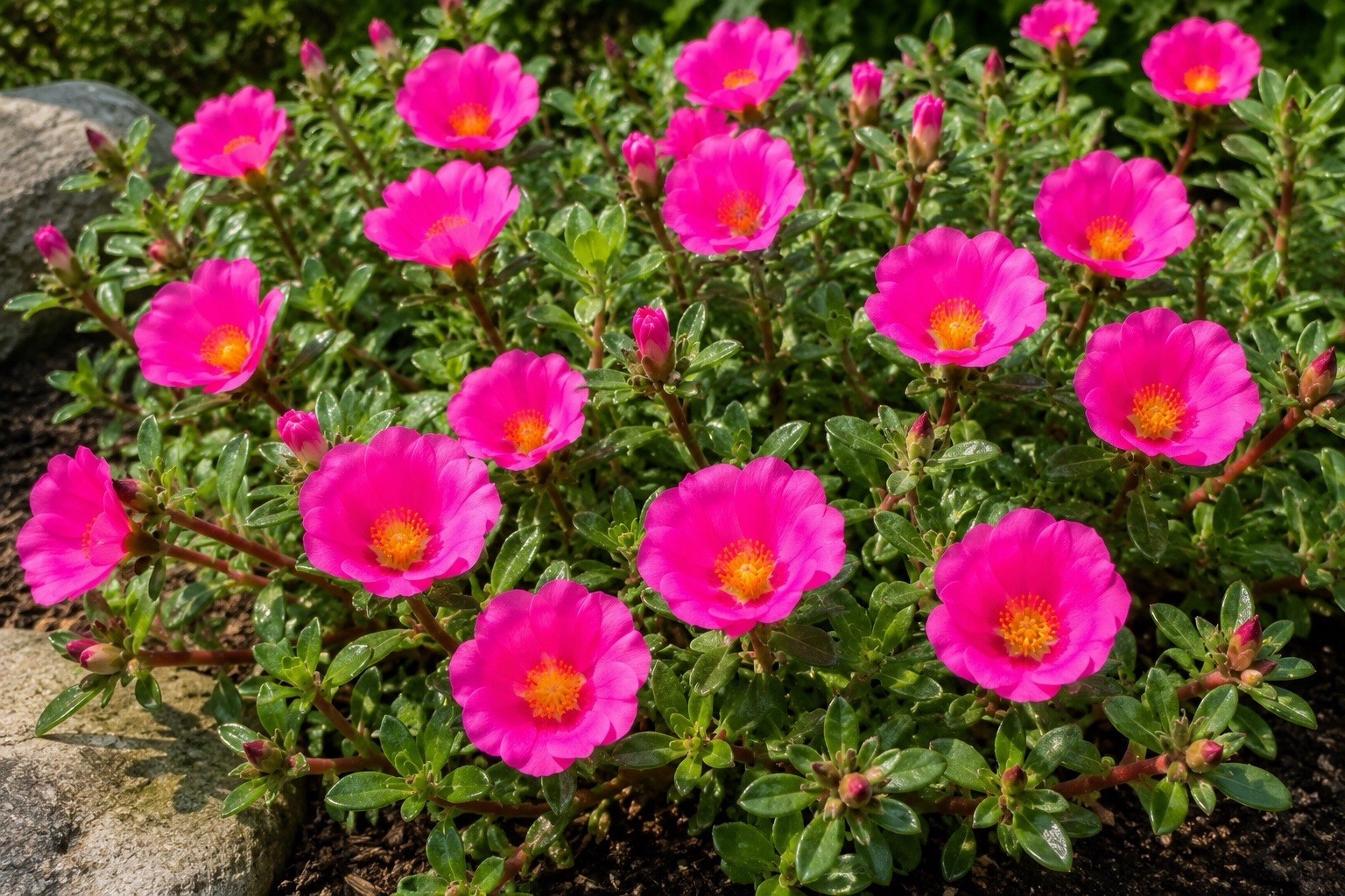 1000+ Pink Portulaca Amilis Seeds – Heat & Drought Tolerant Flower Seeds