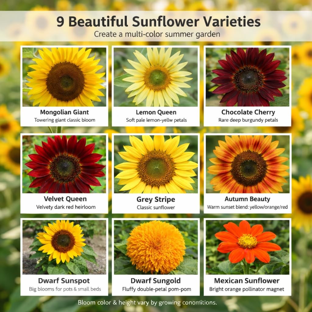 NatureZ Edge 1300+ Sunflower Seeds Garden Variety 2 oz- 1300 Seeds, Yellow