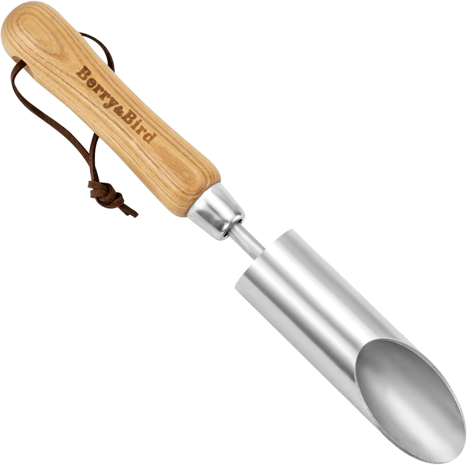 Bulb Planter Tool, 12″ Garden Bulb Transplanter Tool, Stainless Steel Manual Hol