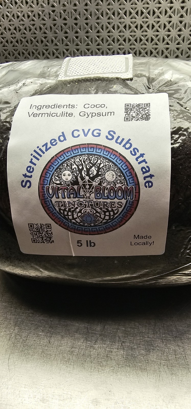 5 Lbs Sterilized Mushroom Substrate CVG (Coco, Vermiculite, Gypsum)
