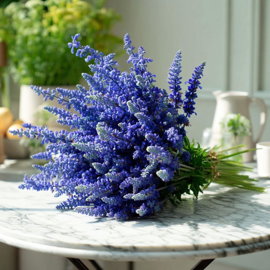 Victoria Blue Salvia 50 Seeds | Deep Blue Garden Flower Spikes