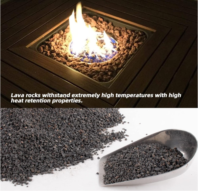 18lb Black Lava Rock for Plant, 1/8-1/4 inch Horticultural Volcanic Rock Soil…