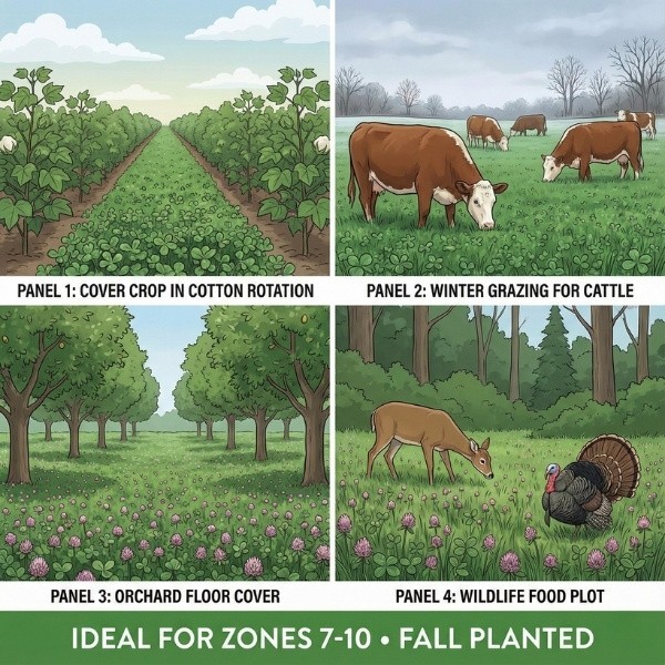 Old Cobblers Farm™ Wicked Tuff Turf Balansa Clover (Legumes) – Pastures Lawns