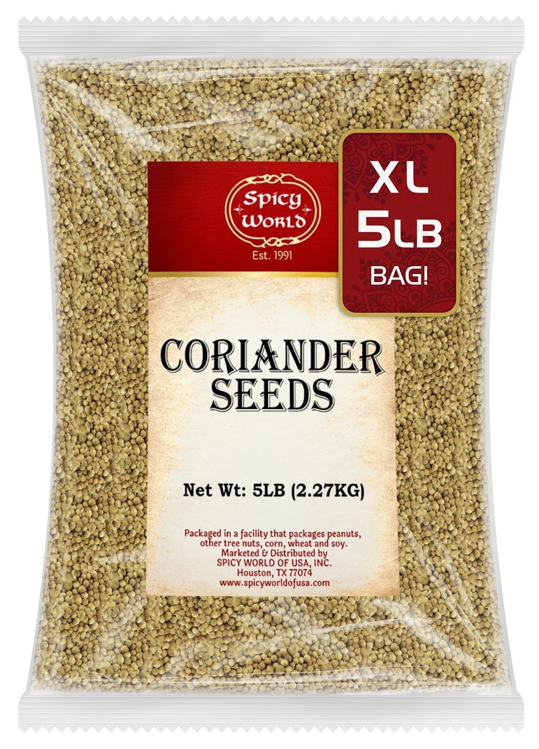 Bulk Coriander Seeds 5 lbs – Premium Indian Spice for Cooking & Seasoning