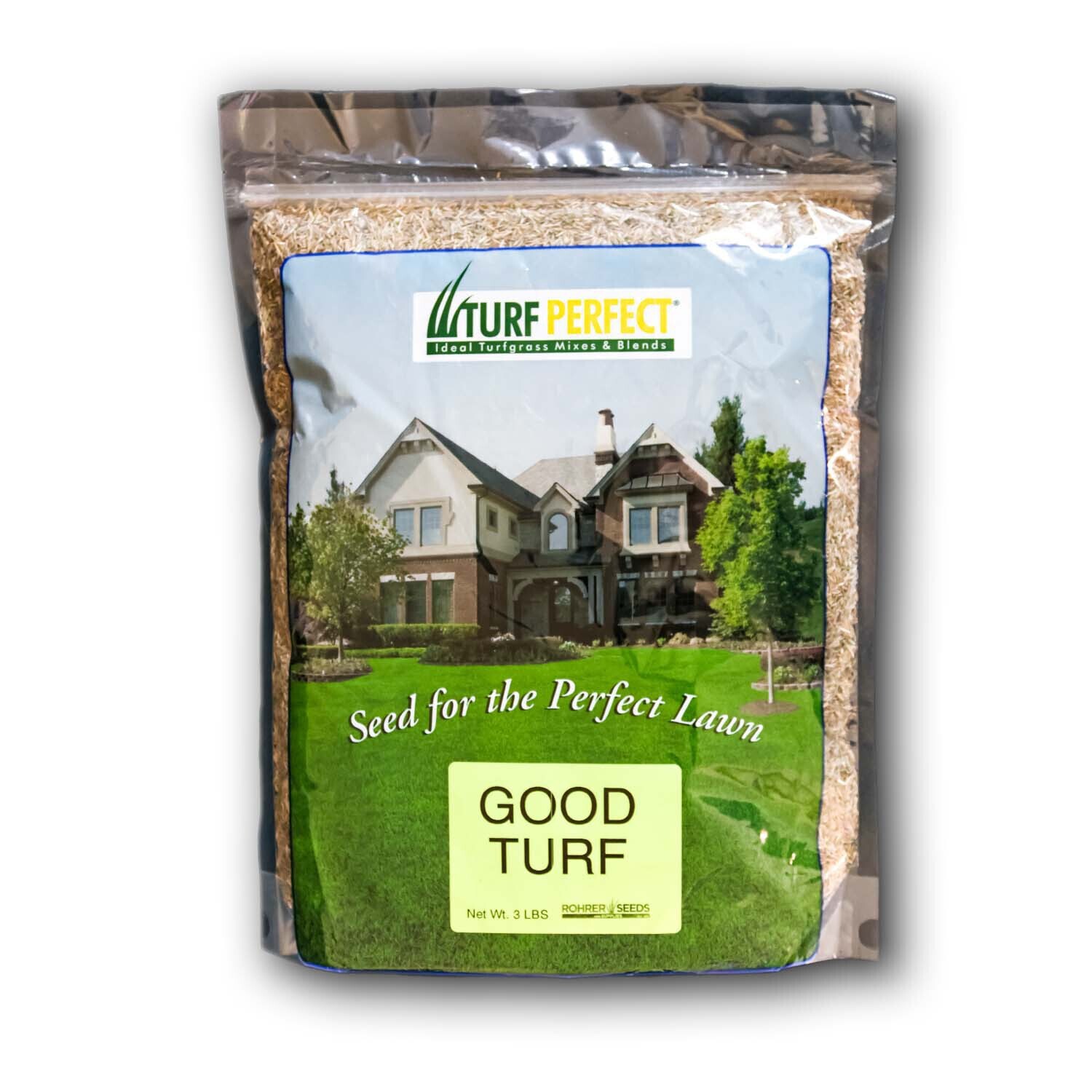 Good Turf Lawn Mix – A Grass Seed Blend of Two Rye Grasses, Blue Grass and Fine