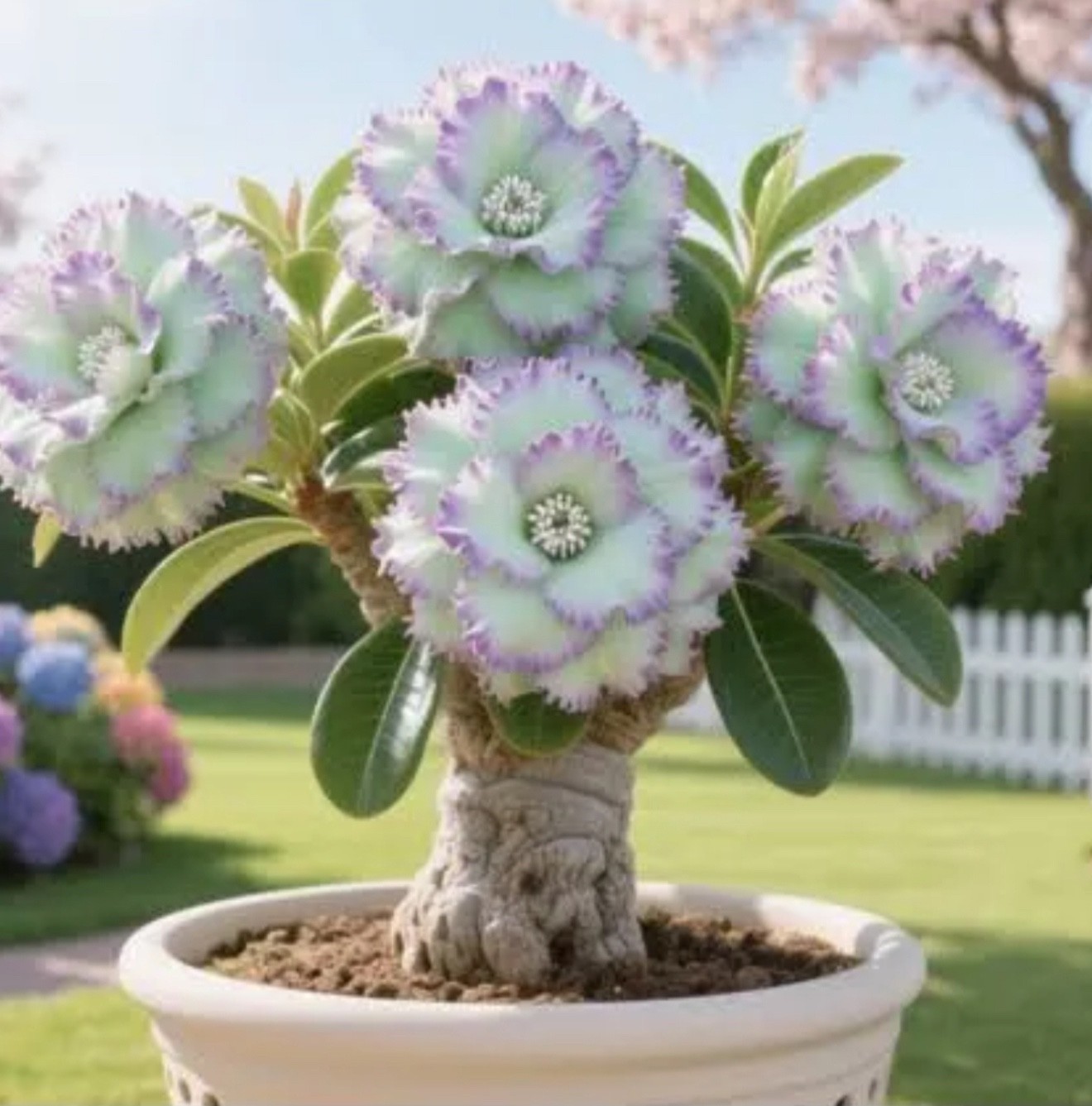 Prickly Periwinkl~ Desert Rose Adenium Obesum SMALL Rooted Seedling Plant 4”-6”