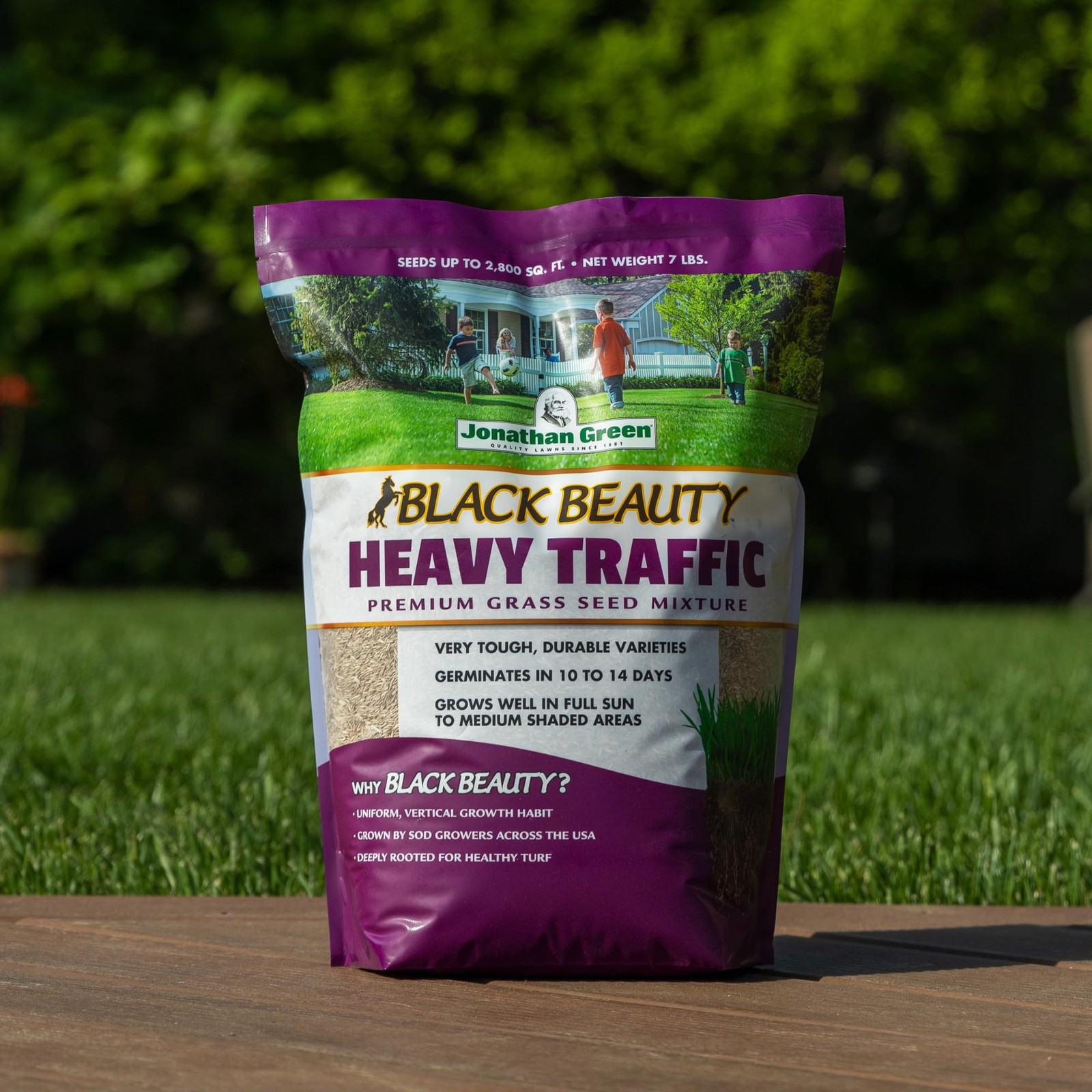 Jonathan Green Black Beauty Heavy Traffic Grass Seed – Cool Season Lawn Seed