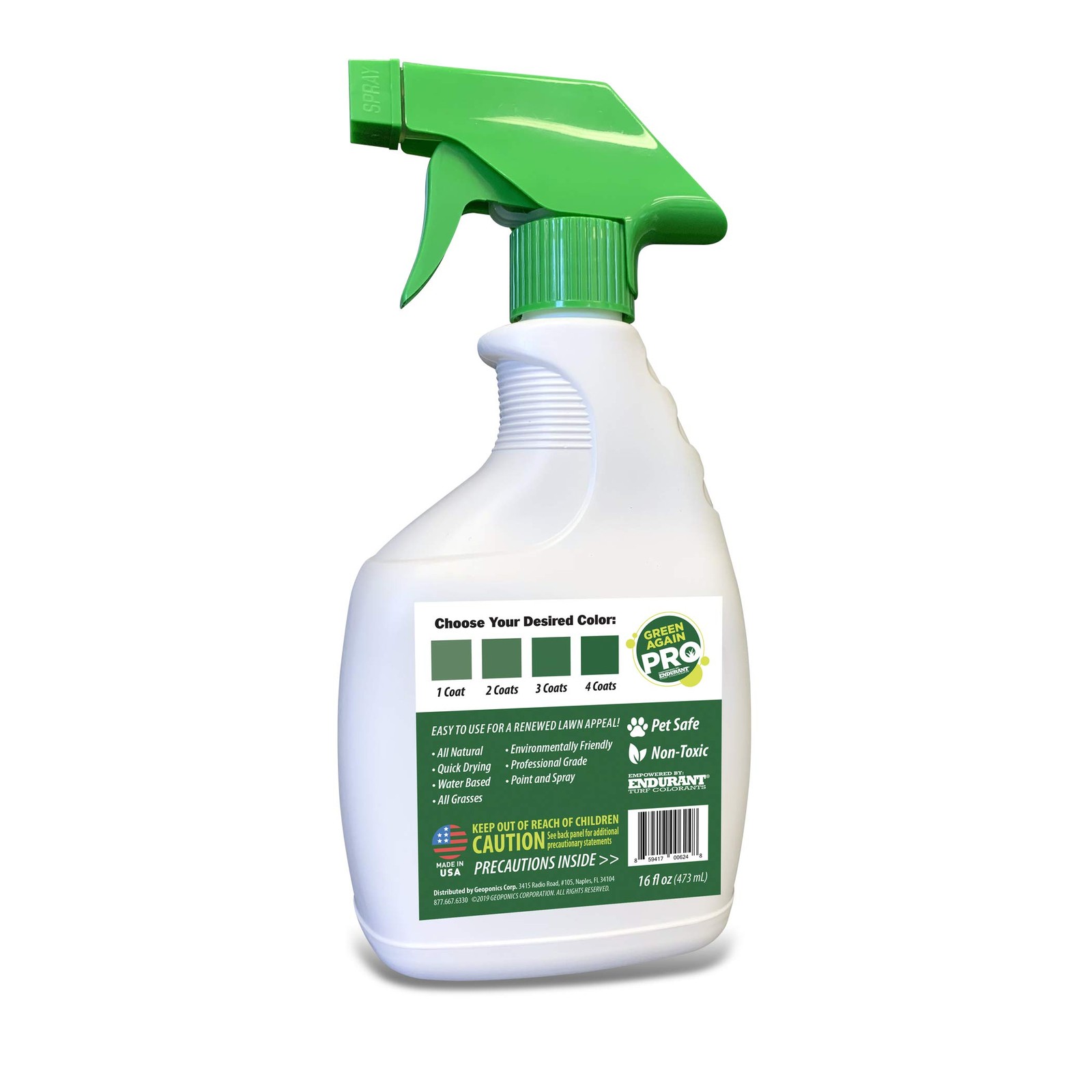 Pre-Mixed Grass and Turf Paint – All 16 Fl Oz (Pack of 1), Cool Season Green