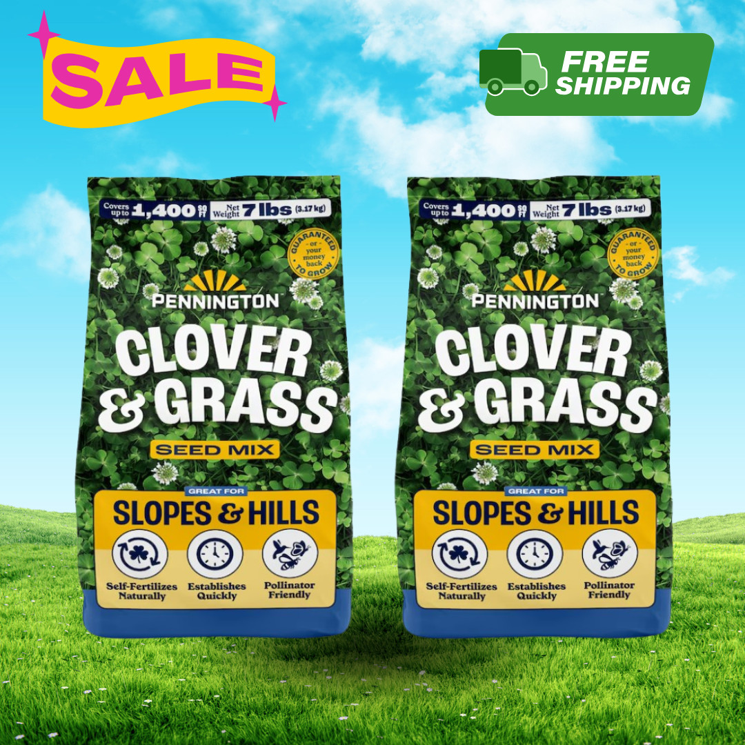 [FASH SALE] Pennington Clover Mixture Grass Seed 7 lb Bag Lawn Seed (2 Pack) NEW