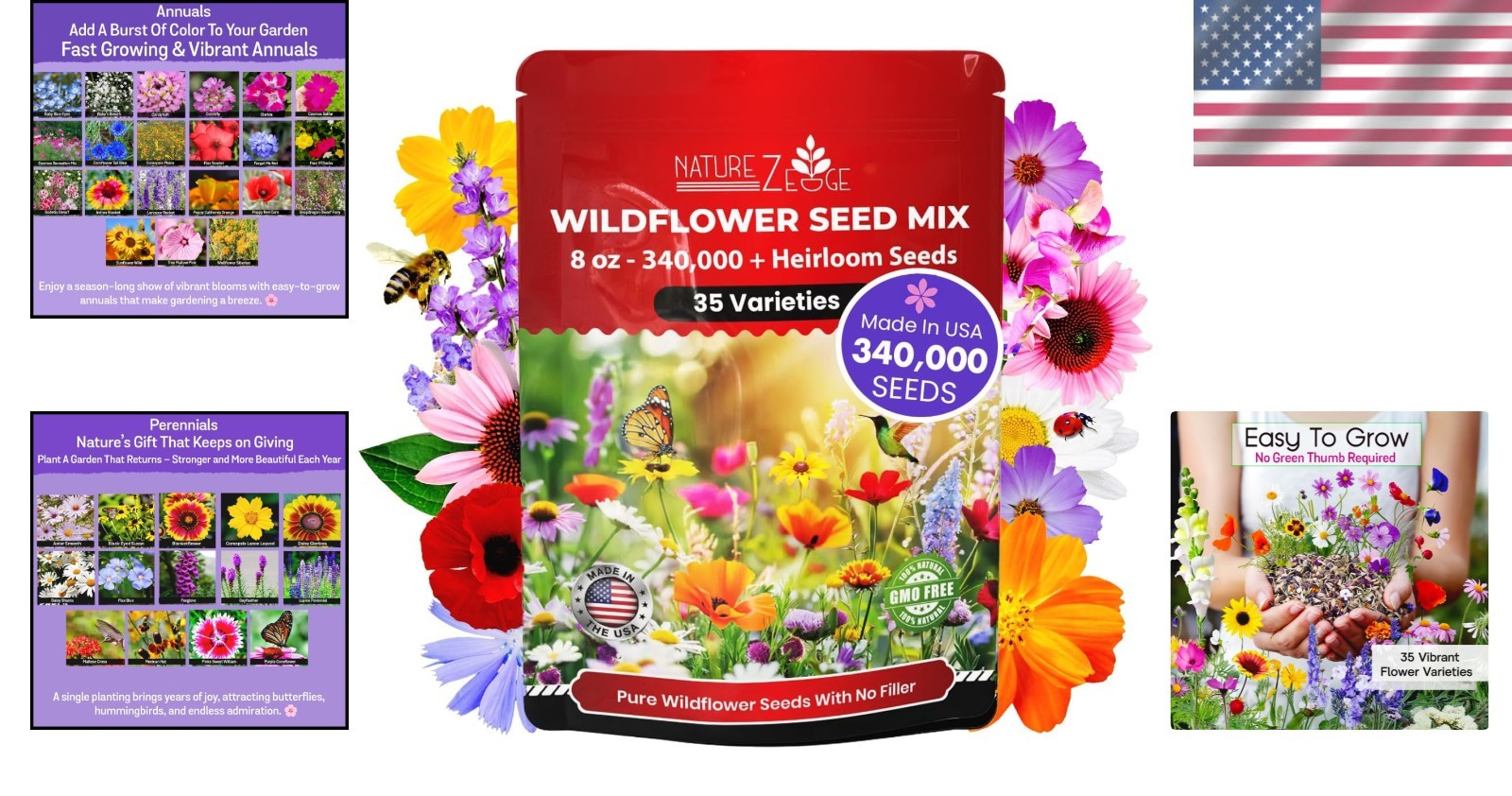 Annual & Perennial Flower Seed Variety Pack