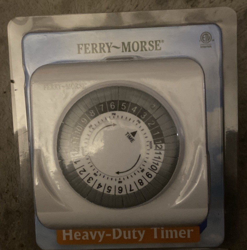 Ferry Morse Dual Outlet Heavy-Duty Timer Indoor 3 Prong.