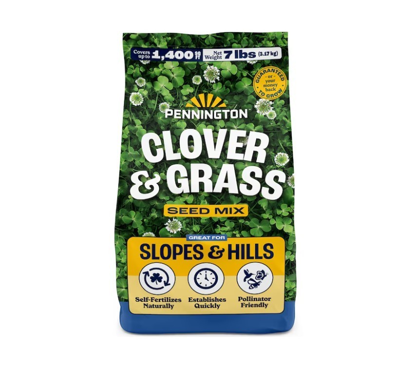 [FASH SALE] Pennington Clover Mixture Grass Seed 7 lb Bag Lawn Seed (2 Pack) NEW