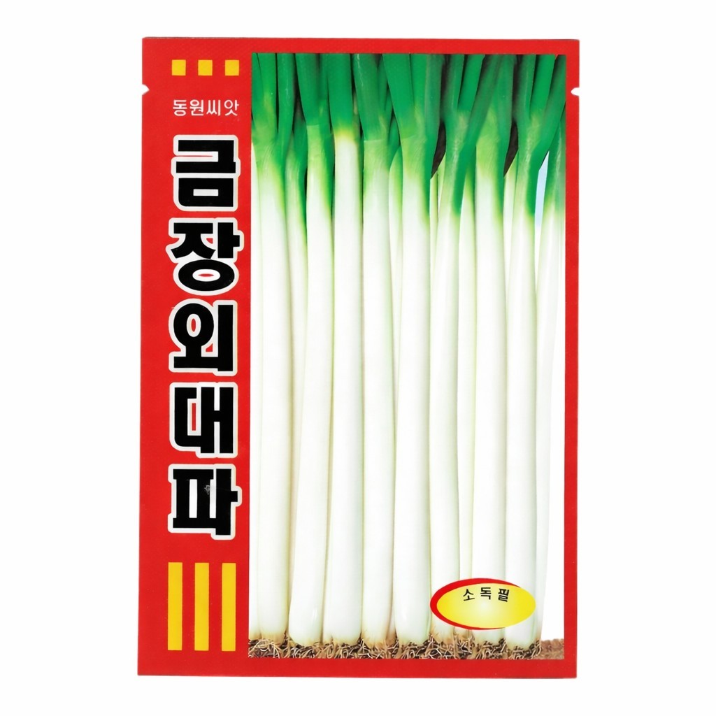 Korean Green Onion Seeds 1 Pack | Long White Green Onion for Cooking (대파)