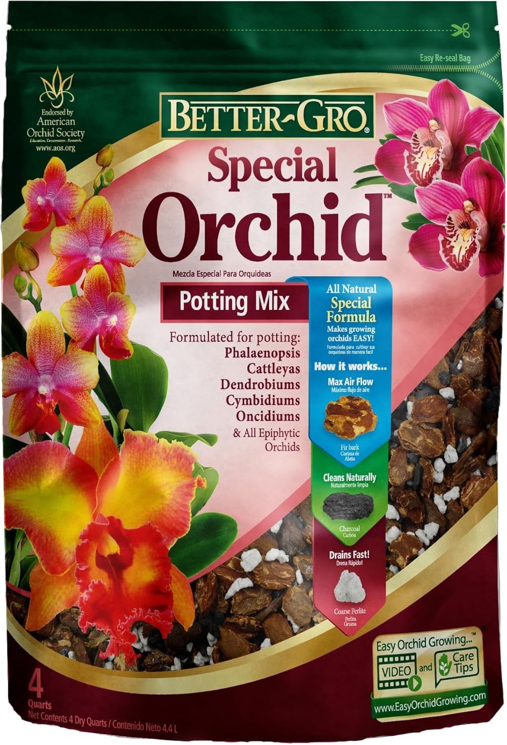 Orchid Bark Potting Mix – 4 Quarts for Thriving Orchid Growth