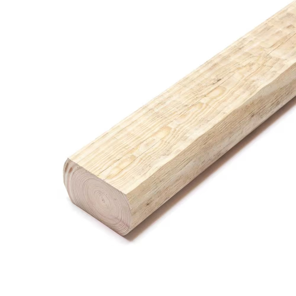 3 In. X 5 In. X 8 Ft. Pressure-Treated Pine Landscape Wood Timber
