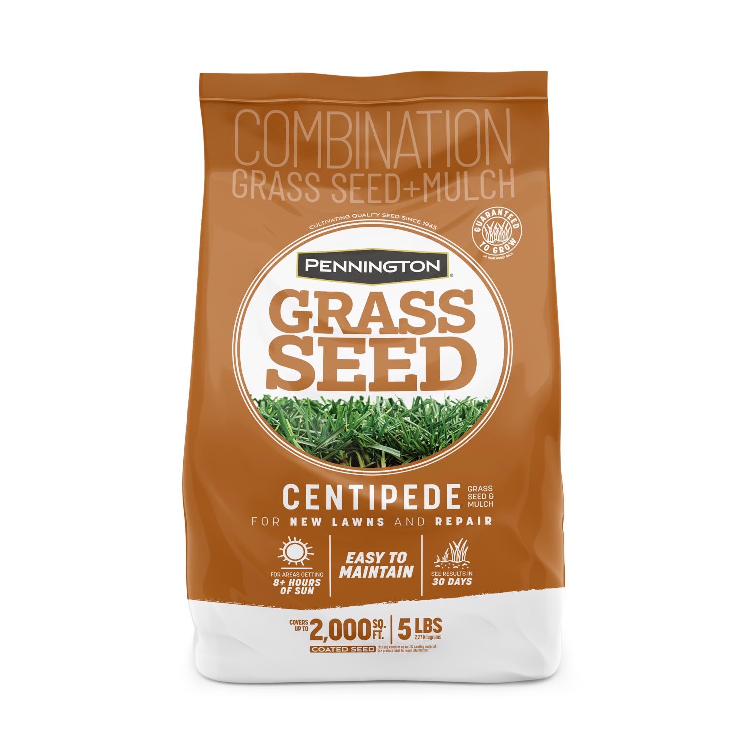 Pennington Seed 100532365 Centipede Combination Grass Seed with Mulch 5 lbs.