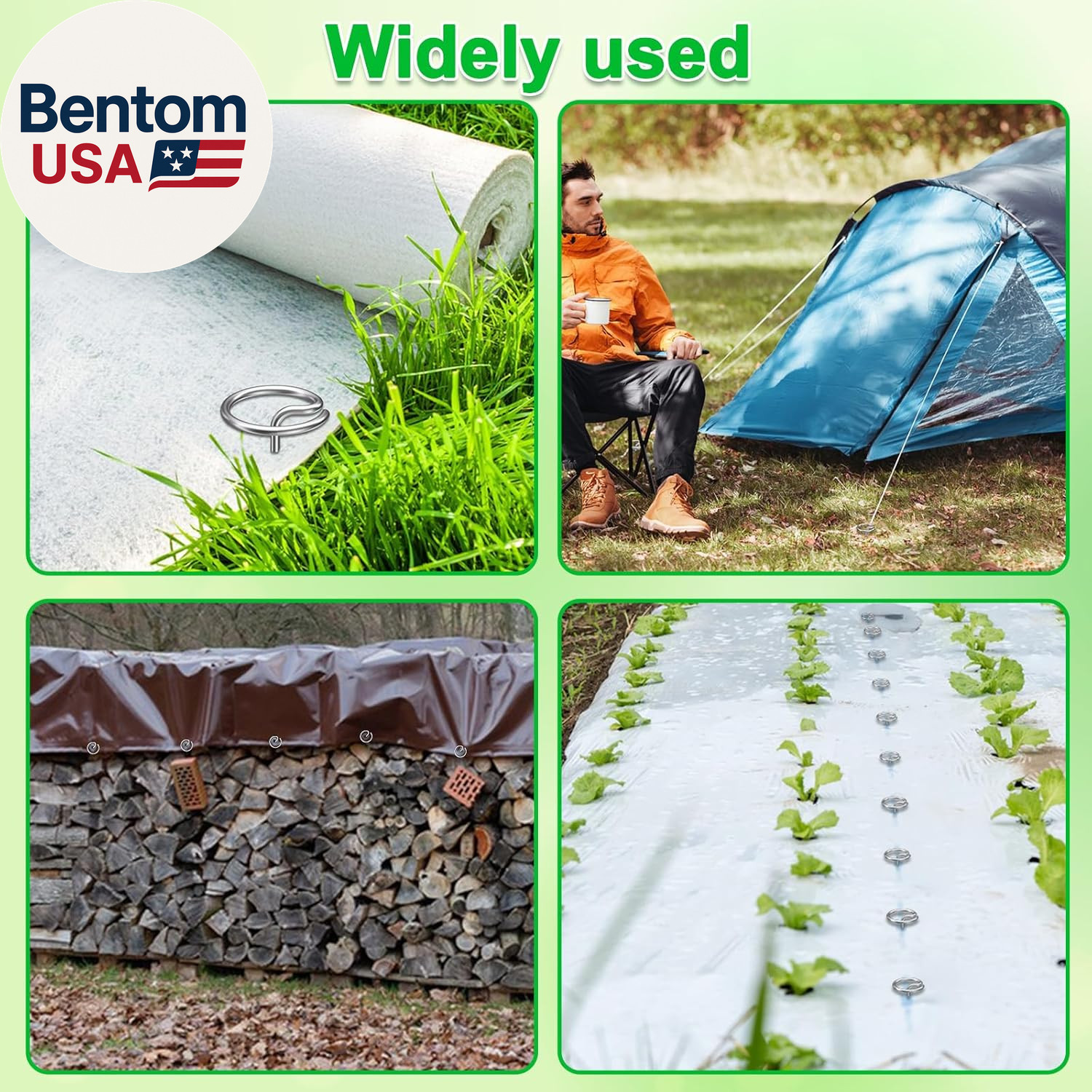 Heavy-Duty Landscape Staples – 120 Pcs 6-Inch G-Shaped Thickened Galvanized Gard