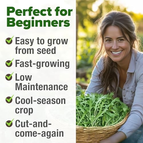 Roquette Seeds Bulk Mix | 2,175+ Heirloom Non-GMO Flower Seed 1-Pack Arugula