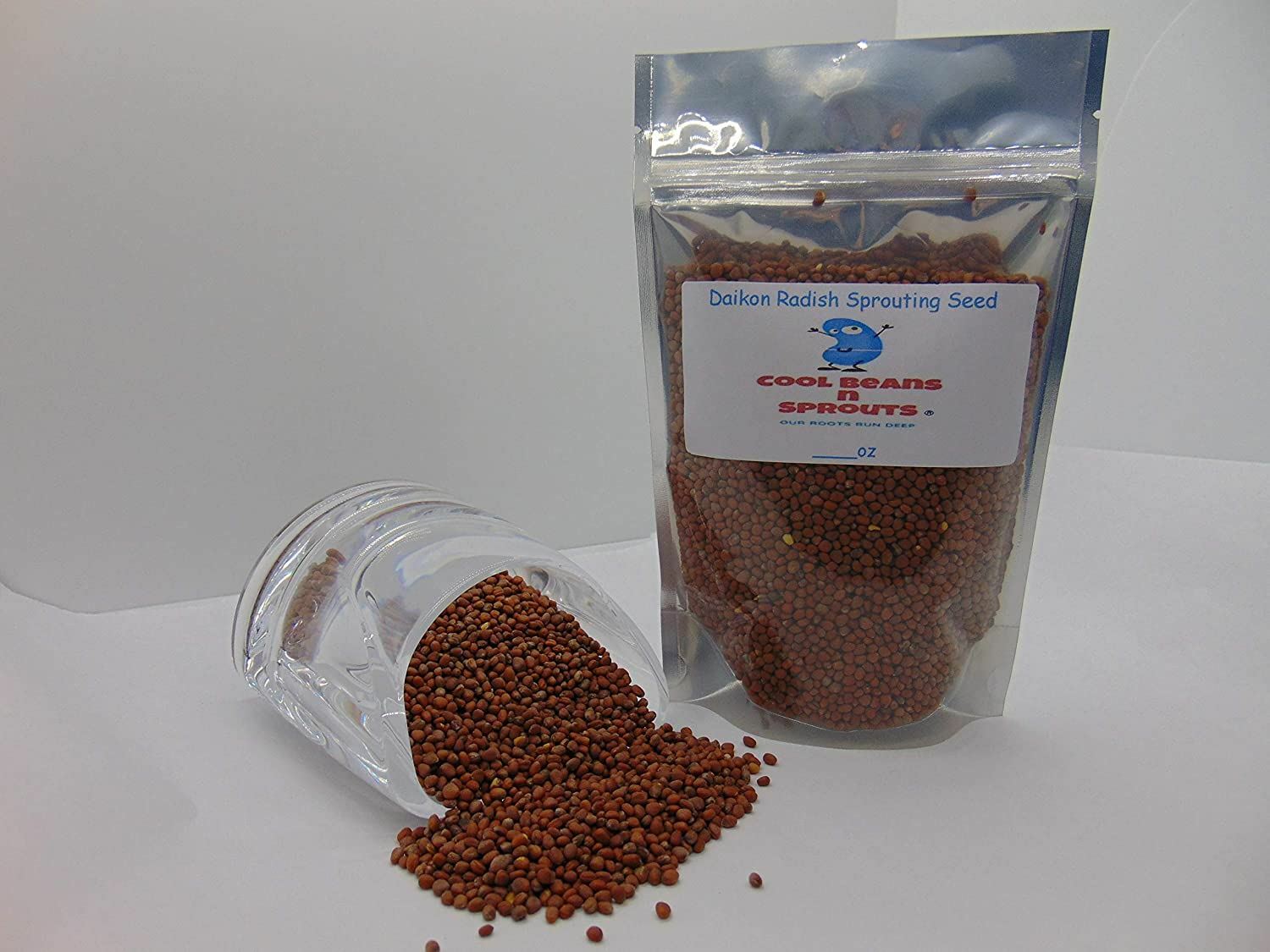 Daikon Radish -“COOL BEANS n SPROUTS” Brand, Radish Daikon Sprouting Seeds.