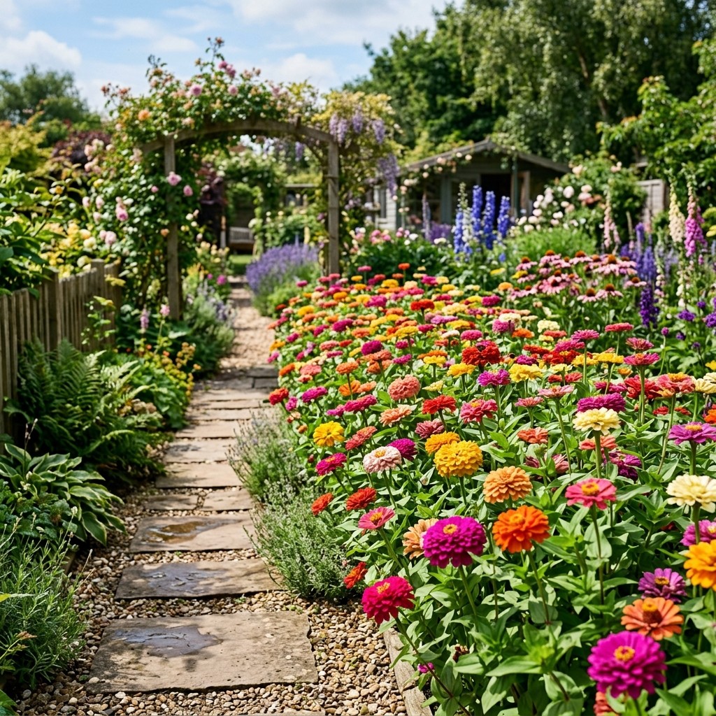 100 Zinnia Elegans Mixed Seeds for Planting – Premium Heirloom Seed Blend