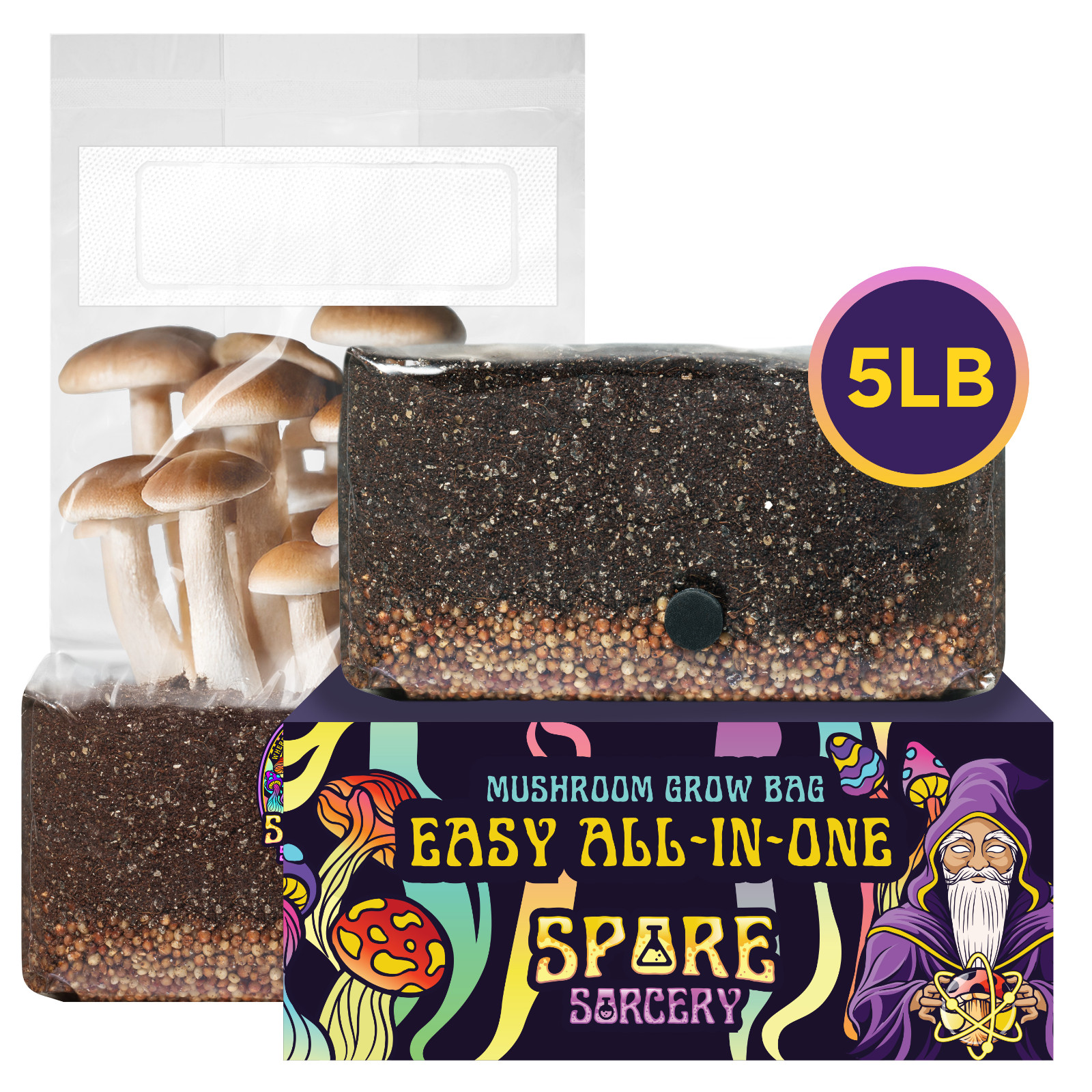 5lb All-in-One Grow Bag: Nutrient-Enhanced, Free Injection Port