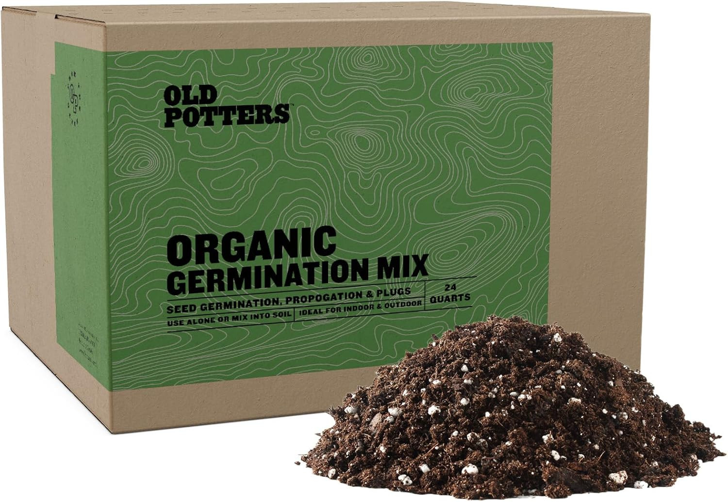 Germination Mix with Peat Moss, Fine Perlite & Vermiculite – Perfect for Seed Ge