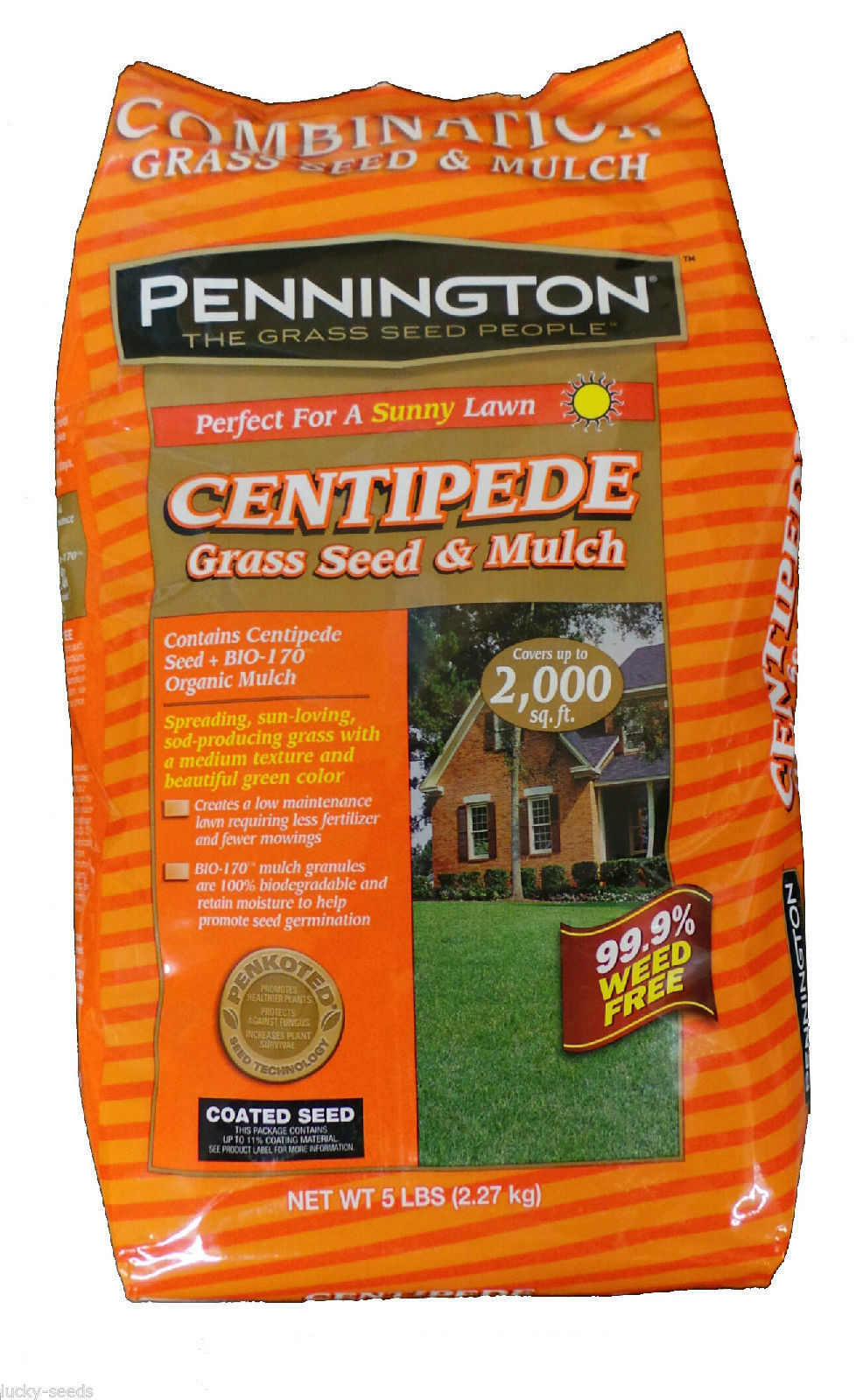 Pennington Centipede Grass Seed and Mulch – 5 lbs.