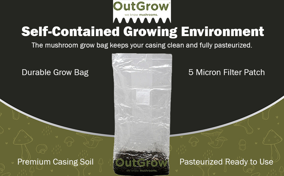 Mushroom Substrate Casing Soil (1 Pound Bag)