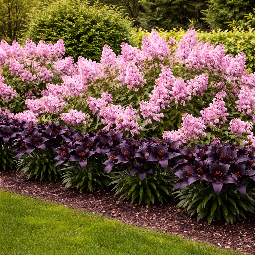 Blackstone Lily Bulbs for Planting – Deep Burgundy Black Asiatic (10)
