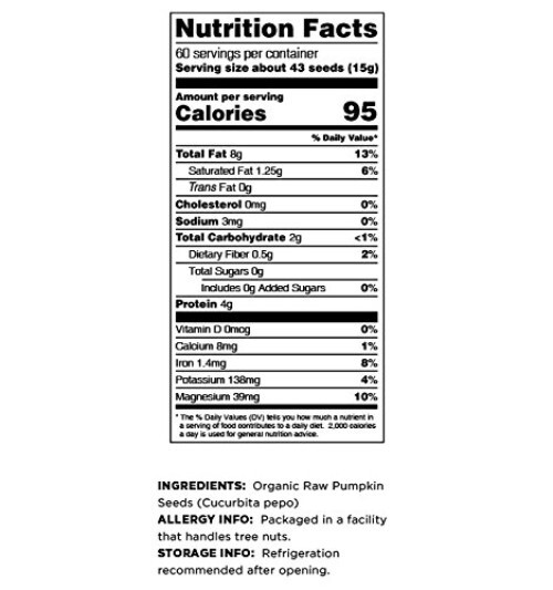 Family-Run Organic Pumpkin Seeds, 2 Lbs – Raw & Unsalted for Healthy Snacking