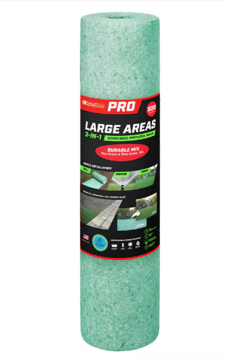 Growtrax Grass Seed Mat, Durable Mix – 500 Sqft PRO Large Area