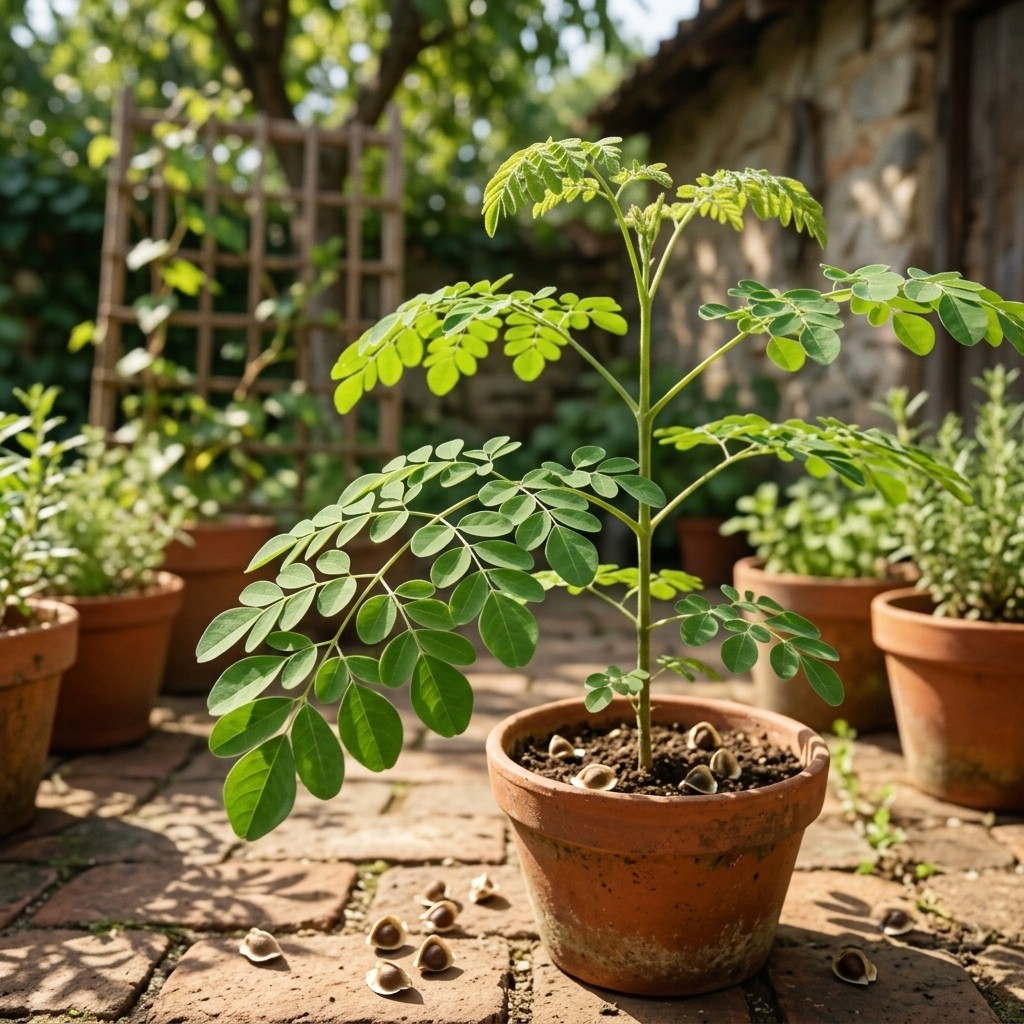 100Pcs Moringa Seeds | Fast-Growing Plant Seeds for Outdoor Garden & Patio