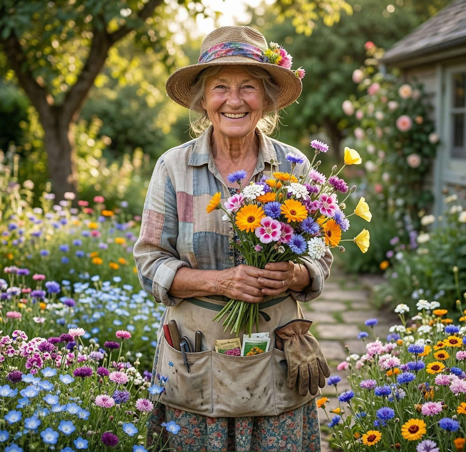 Landscaper’s Pack SHORTY LOW GROW Low Growing Wildflower Mix Border 3000 Seeds